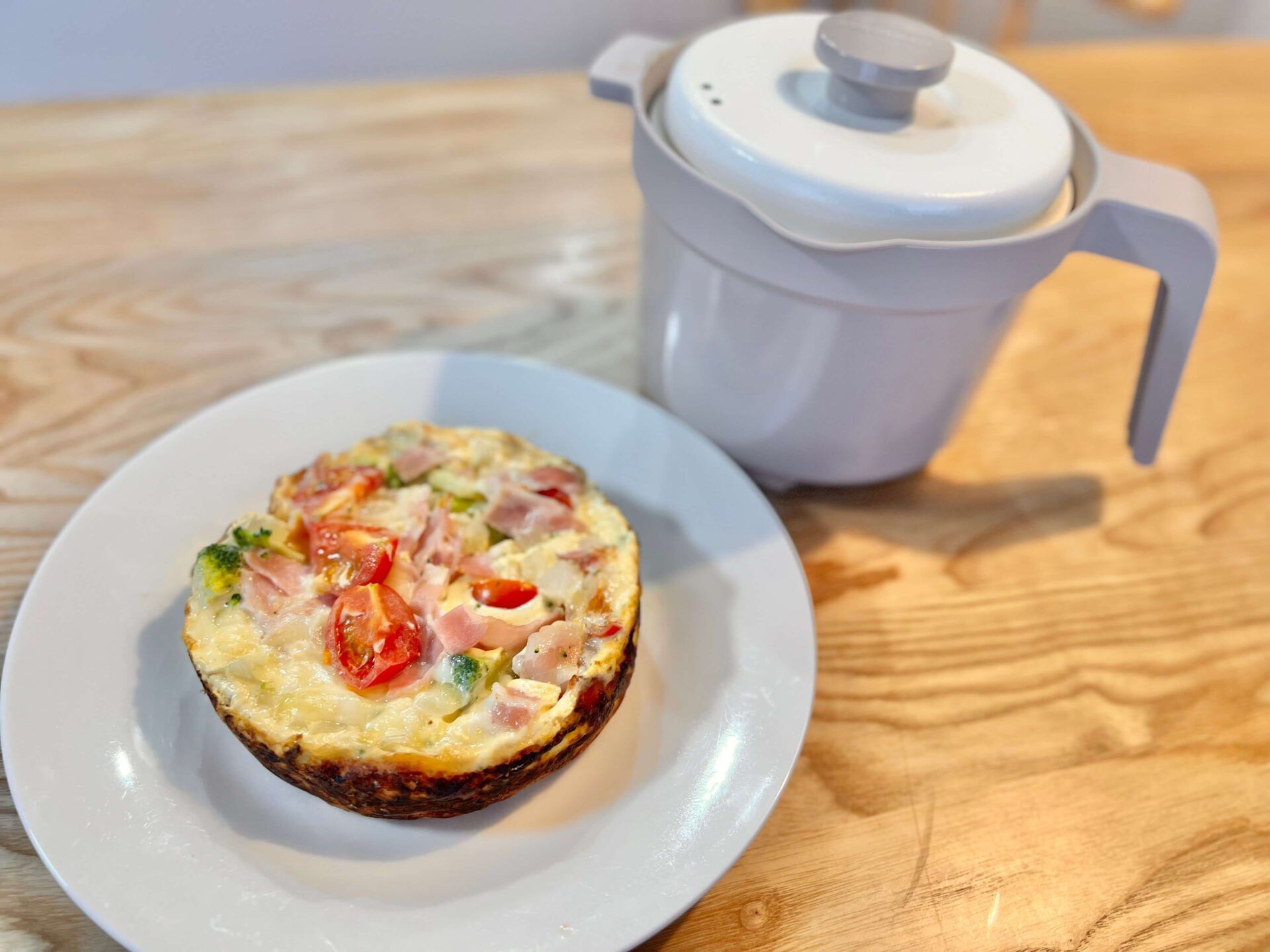 レンジメートマグポットでキッシュ作ってみた